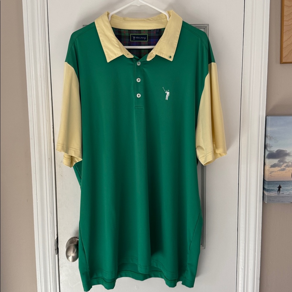 William Murray Green and Yellow Polo Shirt